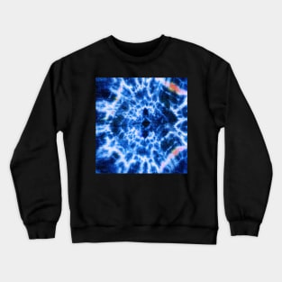 Shades of blue tie dye texture Crewneck Sweatshirt